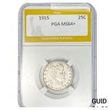 1915 Barber Quarter PGA MS64+