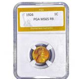 1926 Wheat Cent PGA MS65 RB