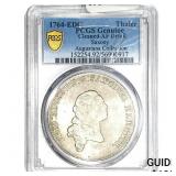 1764 Saxony Silver 1 Thaler PCGS XFDetails Cleaned