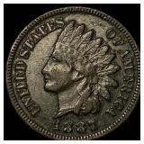 1887 Indian Head Cent NEARLY UNCIRCULATED