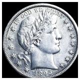 1895-O Silver Barber Half Dollar CLOSELY  UNCIRCU