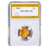 1947 Wheat Cent PGA MS67 RD