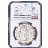 1892-CC Morgan Silver Dollar NGC AU53