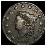 1827 Coronet Head Large Cent LIGHTLY CIRCULATED