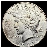 1928-S Peace Silver Dollar CLOSELY  UNCIRCULATED