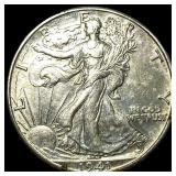1941-D Silver Half Dollar CLOSELY UNCIRCULATED
