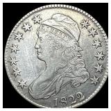 1822 Capped Bust Half Dollar NEARLY UNCIRCULATED