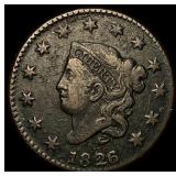 1826 Coronet Head Large Cent CLOSELY UNCIRCULATED