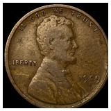 1909-S Lincoln Wheat Cent LIGHTLY CIRCULATED