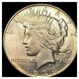 1934-S Silver Peace Dollar UNCIRCULATED