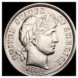 1892 Silver Barber Dime UNCIRCULATED