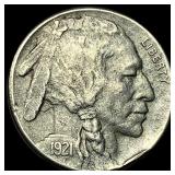1921-S Nickel Buffalo Five Cents CLOSELY  UNCIRCU