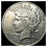 1935 Silver Peace Dollar NEARLY UNCIRCULATED