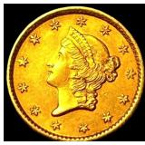 1853 Gold $1 Type 1 CHOICE AU