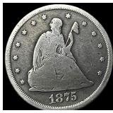 1875-CC Silver Twenty Cents NICELY CIRCULATED