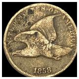 1858 Copper-Nickel Flying Eagle Cent HIGH  GRADE