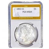 1882-CC Morgan Silver Dollar PGA MS64