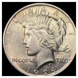 1924 Peace Silver Dollar CHOICE BU