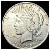 1923 Silver Peace Dollar CHOICE AU