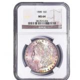 1888 Morgan Silver Dollar NGC MS64