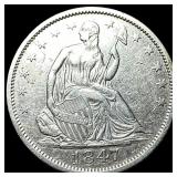 1847-O Silver Half Dollar (Seated Liberty) CLOSELY