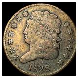 1828 Classic Head Half Cent LIGHTLY CIRCULATED
