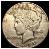 1934 Peace Silver Dollar LIGHTLY CIRCULATED