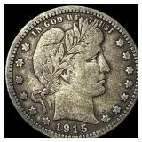 1915 Barber Silver Quarter LIGHTLY CIRCULATED