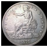1877 Silver Trade Dollar NEARLY UNCIRCULATED