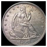 1858 Silver Seated Liberty Half Dollar  CLOSELY U