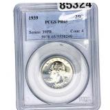 1939 Washington Silver Quarter PCGS PR65