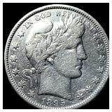 1895-O Silver Barber Half Dollar NEARLY UNCIRCULAT