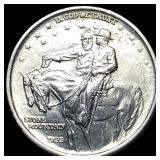1925 Silver Stone Mountain Half Dollar CHOICE BU