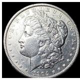 1904-S Silver Morgan Dollar CLOSELY UNCIRCULATED