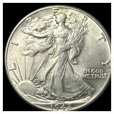 1942-P Silver Walking Liberty Half Dollar CHOICE B