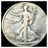 1920-D Silver Walking Liberty Half Dollar LIGHTLY