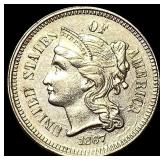 1867 Nickel Three-Cent Piece UNCIRCULATED