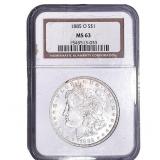 1885-O Morgan Silver Dollar NGC MS63