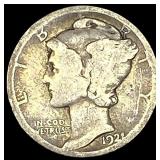 1921 Silver Mercury Dime NICELY CIRCULATED