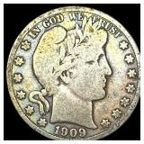 1909-S Silver Barber Half Dollar NICELY  CIRCULAT