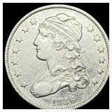1836 Capped Bust Silver Quarter NEARLY  UNCIRCULA