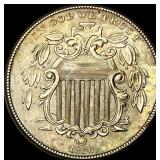 1866 Shield Nickel CLOSELY UNCIRCULATED