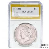 1921 Morgan Silver Dollar PGA MS63+