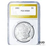 1882 Morgan Silver Dollar PGA MS64