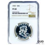 1957 Franklin Half Dollar NGC PF68