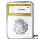 1823 Capped Bust Half Dollar PGA XF45