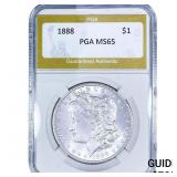 1888 Morgan Silver Dollar PGA MS65