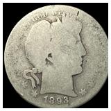 1893 Silver Barber Quarter NICELY CIRCULATED