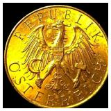 1926 Austria Gold 25 Schilling .1702oz  UNCIRCULA