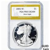 2001-W Silver Eagle PGA PR69 DCAM